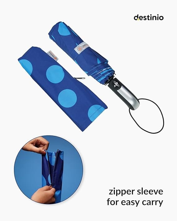 Umbrella for Women -3 Fold, UV Coated, Auto Open Close- Printed Design Umberallas for Ladies, Girls and Men