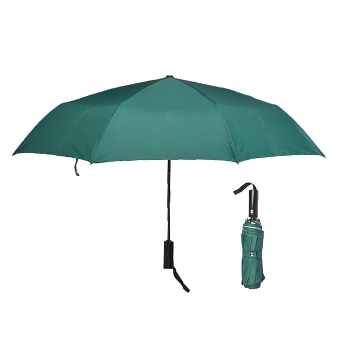 3-Fold Travel Umbrella - Sophisticated Auto-Open Auto-Close Mechanism, Large 42 inch Canopy, RainProof & UV Protection|Ideal for Men & Women | Stylish, Durable, and Functional Design
