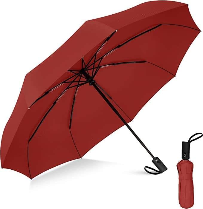 Automatic Open Travel Umbrella - Wind Vent, Big Size for Men & Women, Windproof.