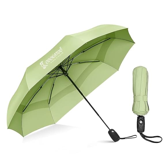 Guard Automatic Umbrella With 8 Ribs, Material- Polyponee, Umbrella For Women & Men, With Auto Open-Close Button