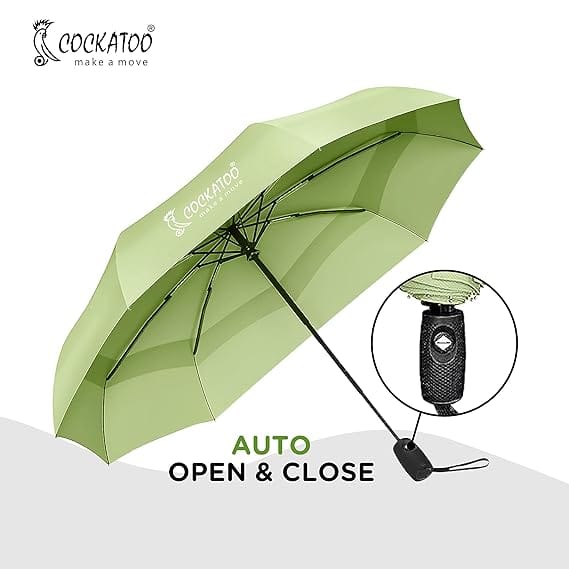 Guard Automatic Umbrella With 8 Ribs, Material- Polyponee, Umbrella For Women & Men, With Auto Open-Close Button