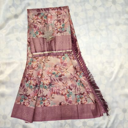 Soft Silk Cotton Saree with Blouse