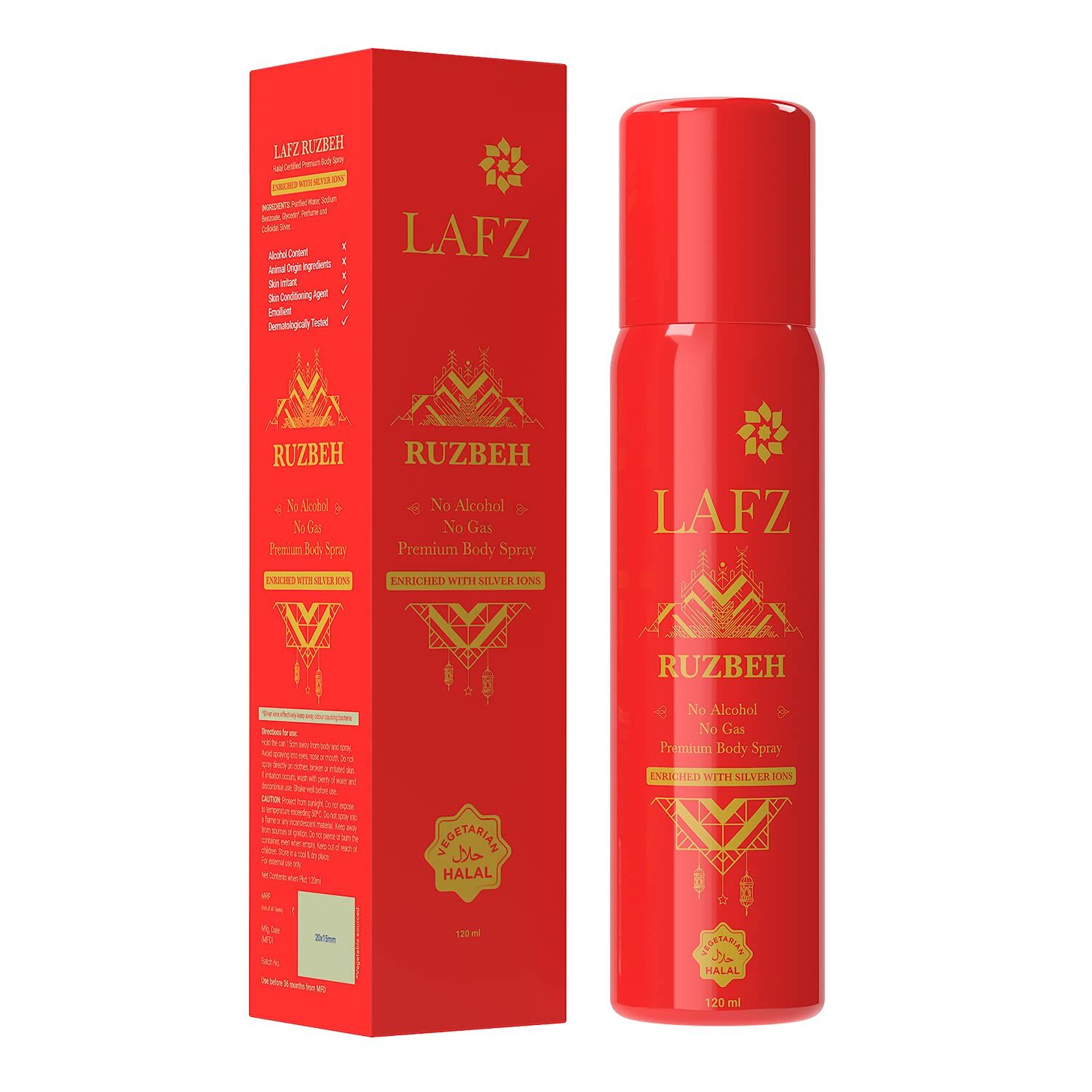 Lafz – Ruzbeh Premium Body Spray (120 ML)