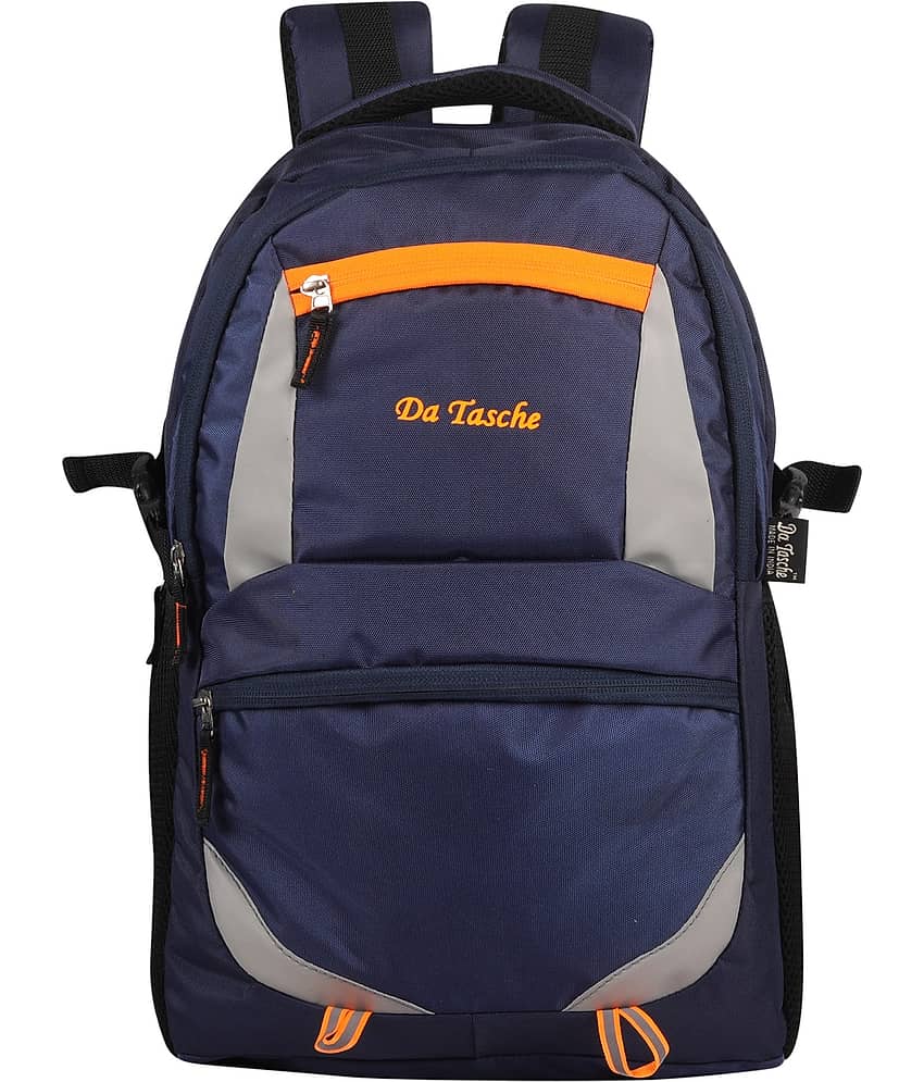 Da Tasche Navy Blue Polyester Backpack For Kids