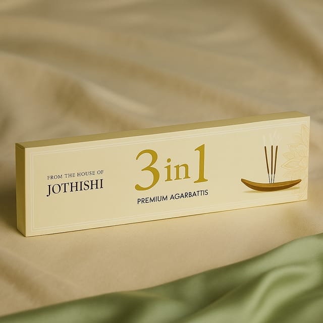 Buy 3in1 Premium Agarbatti – 3 Fragrances in 1 Box at ₹49 | Jothishi