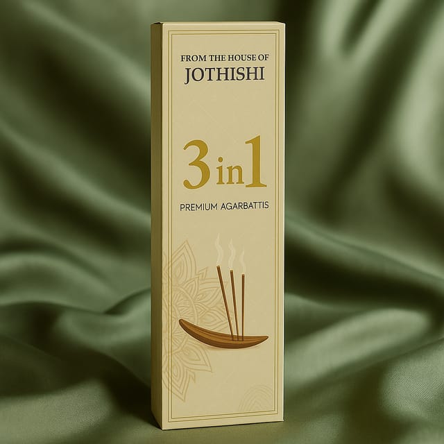 Buy 3in1 Premium Agarbatti – 3 Fragrances in 1 Box at ₹49 | Jothishi
