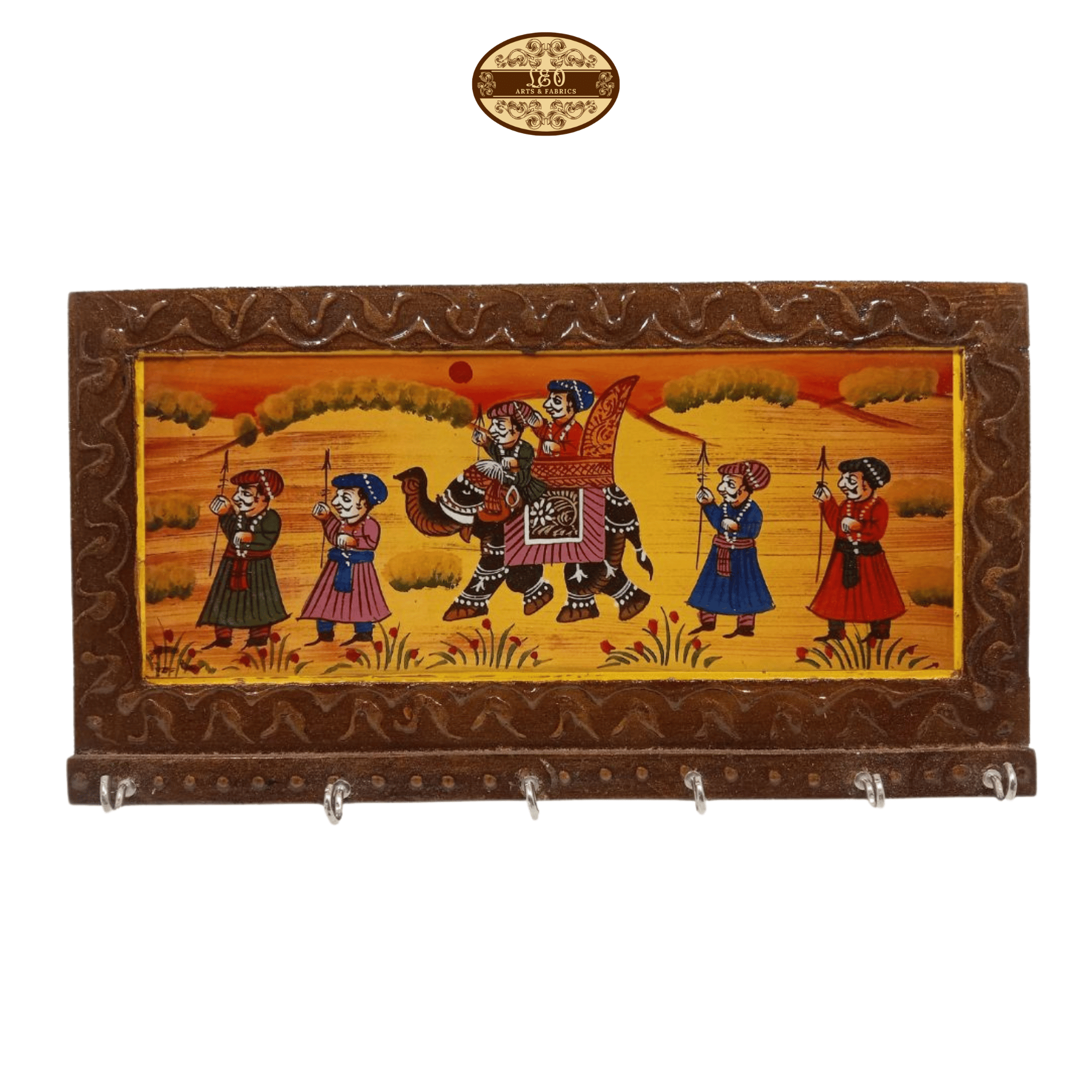 Handcrafted UV Print Key Hanger - Large, 30.5 cm x 16.5 cm