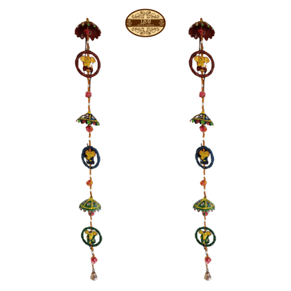 Handcrafted Door Toran Hanging Chopsee, 44 cm, Multi-Colour