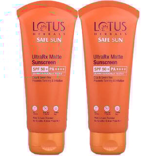 Lotus Herbals Ultrarx Matte Sunscreen Spf 50+ Pa++++Dermatologically Tested50G (Pack Of 2)