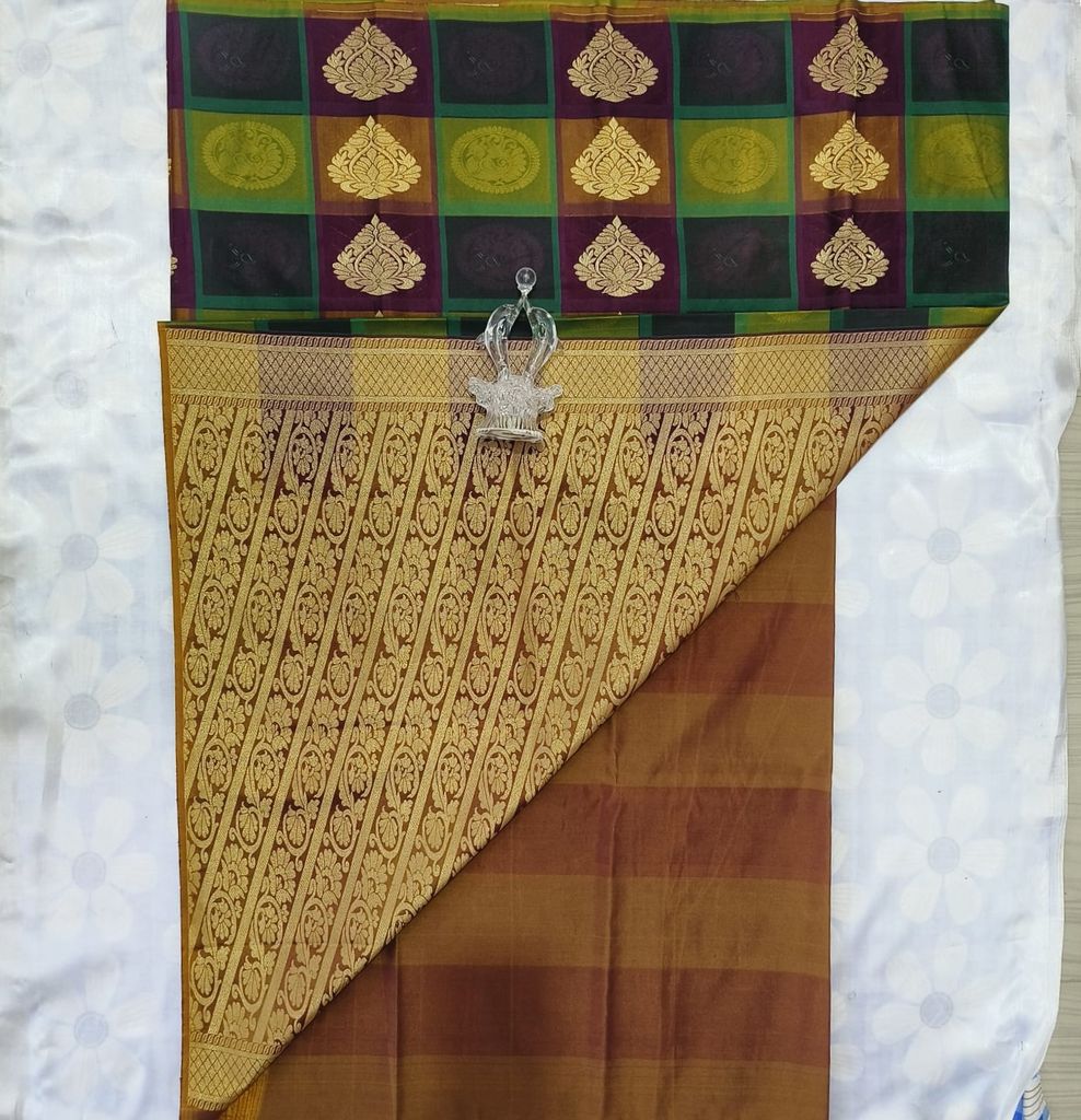 Silk Cotton Saree With Blouse