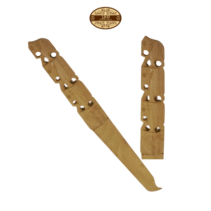 Handmade Wooden Paper Cutter, 10 inch, Elephant Triple Design  /  Handmade Wooden Paper Cutter, 25.4 cm, Elephant Triple Design - Pack of 2