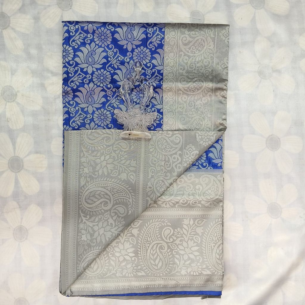 Tissue Silk Cotton Saree with Blouse