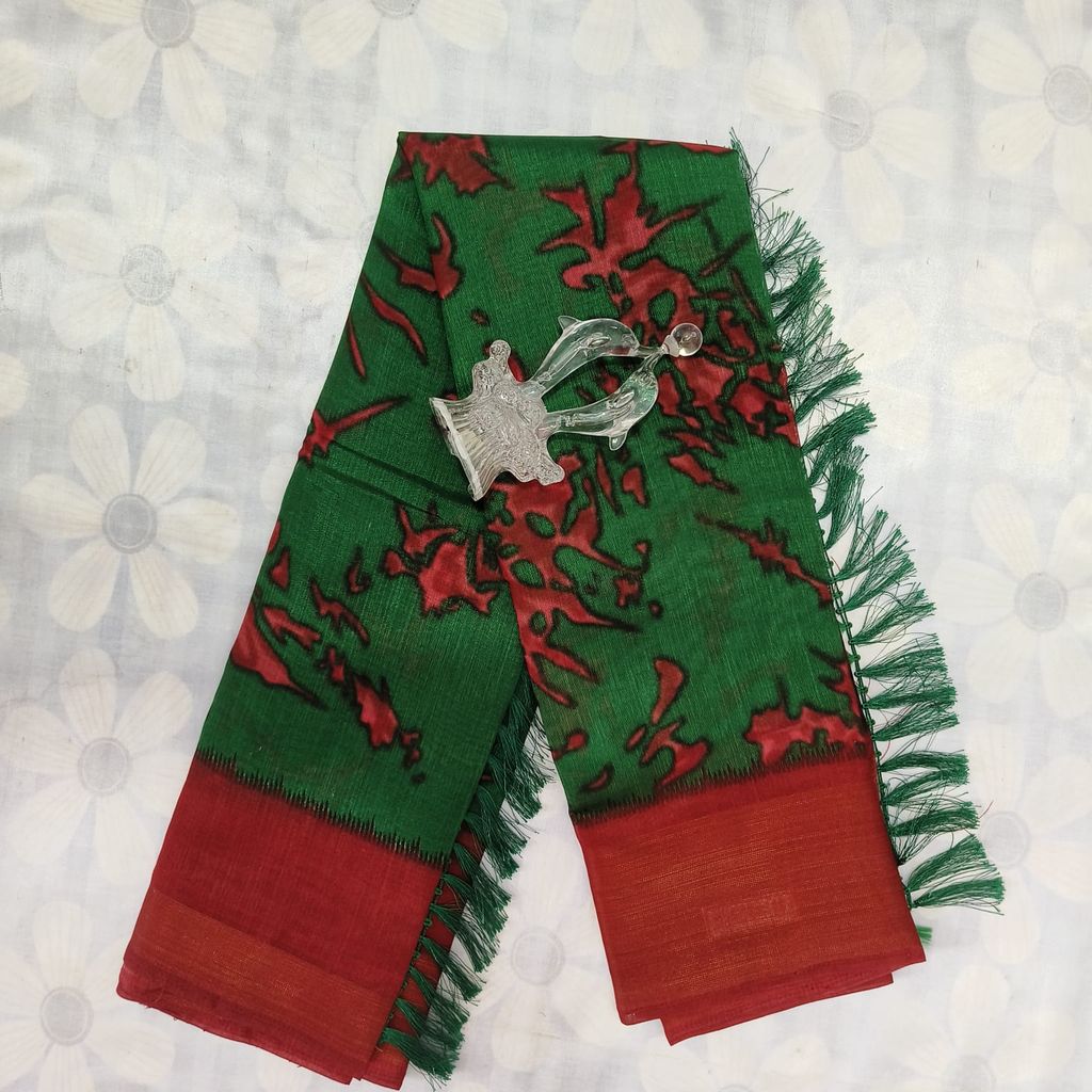 Silk Cotton Saree with Blouse