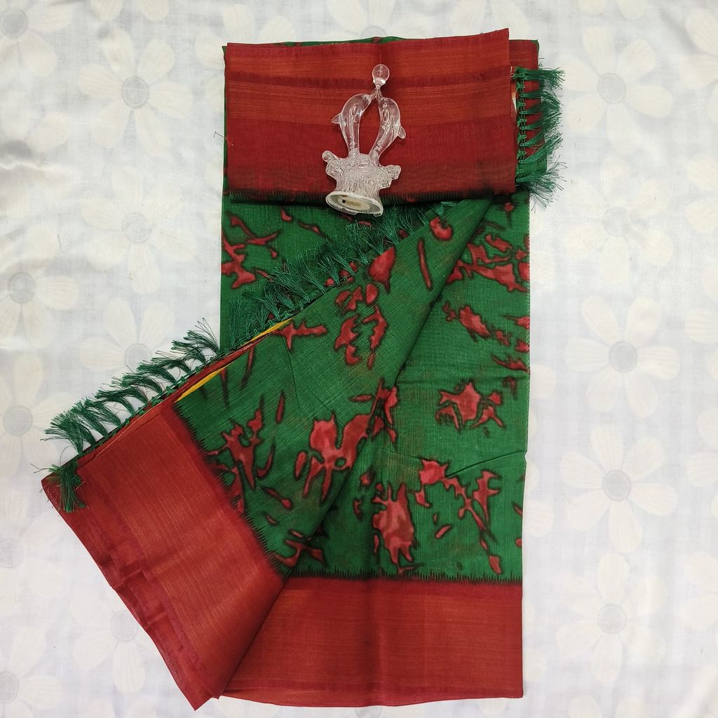 Silk Cotton Saree with Blouse