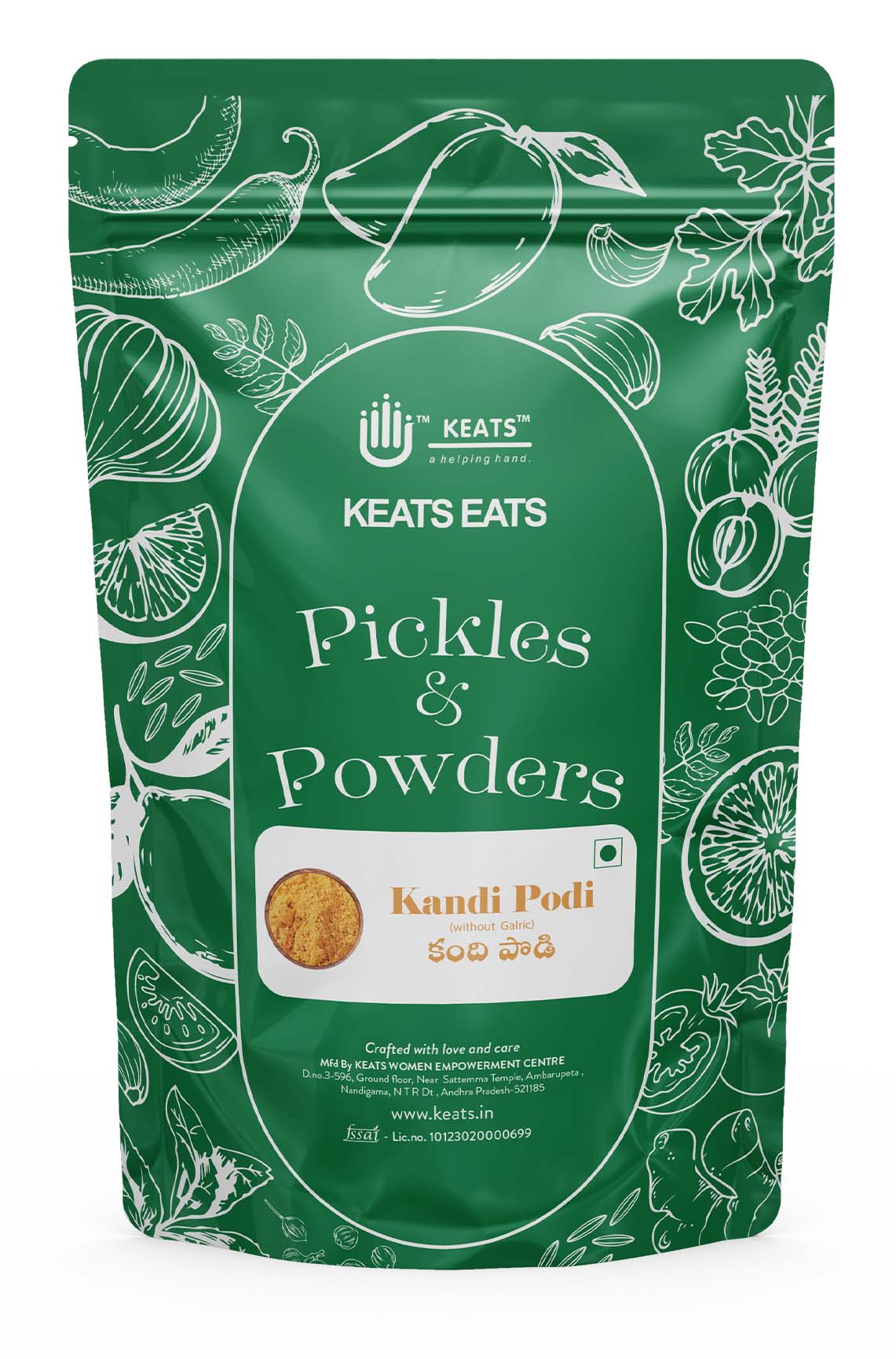 KEATS EATS KANDI PODI WITHOUT GARLIC