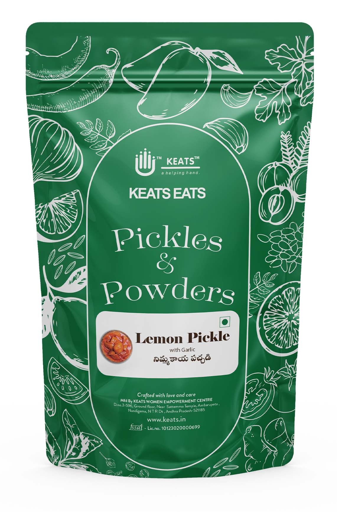 KEATS EATS LEMON PICKLE WITH GARLIC