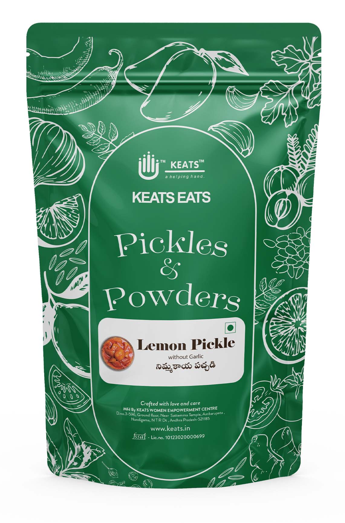 KEATS EATS LEMON PICKLE WITHOUT GARLIC