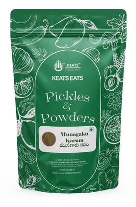 Keats Eats Munagaku Karam Powder - Authentic South Indian Spice Blend