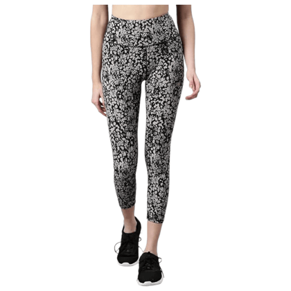Enamor Active Printed, High Waisted Legging Activewear|E040-Abstrct Aop / M