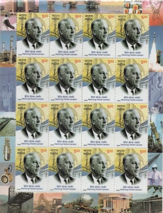Shobhaphila's Indian  Henning Holck Larson Sheetlet Stamps 2008