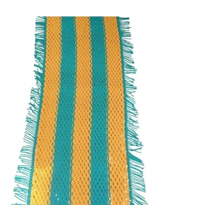 Handmade macrame doormat