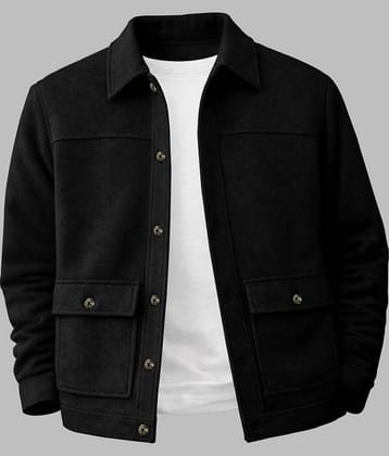 Eyebogler Polyester Men's Casual Jacket - Black ( Pack of 1 )
