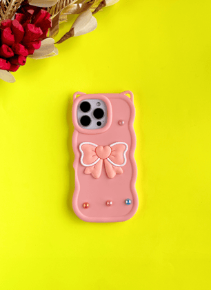 Baby Pink BowTied Babe Sling Case for iPhone 16 Pro Max