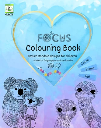 Nature Coloring Mandala Book | Educational Book for Kids | Coloring and Painting Book | Interactive Fun Activities and Exercise 