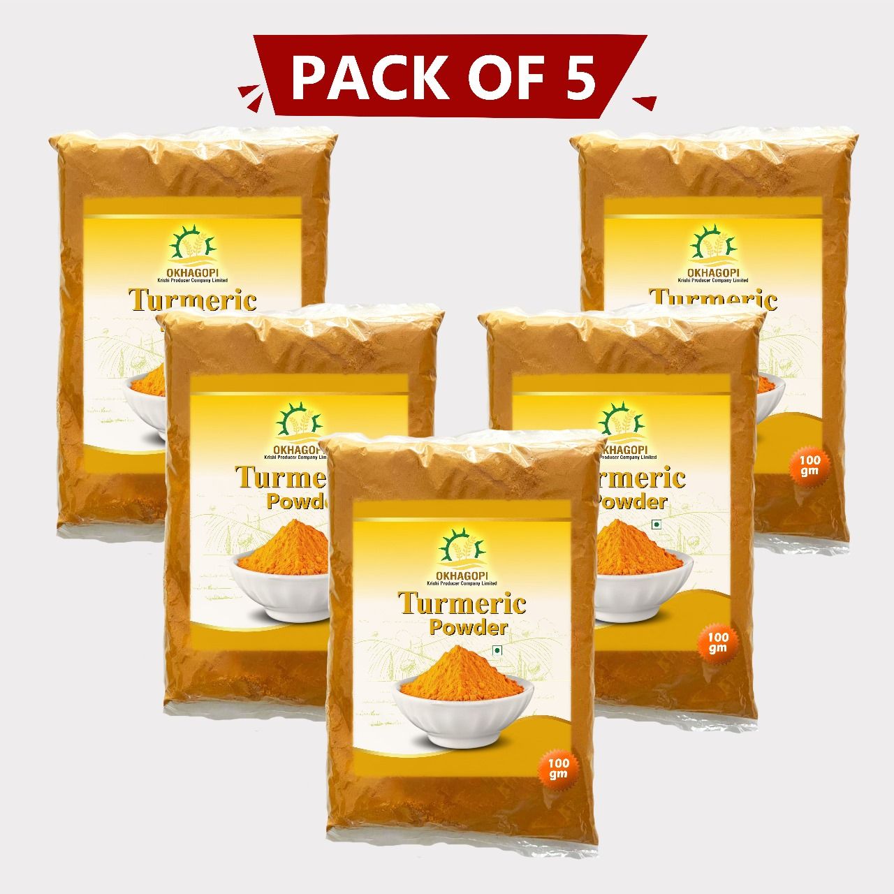 Turmeric Powder (Pack of 5)