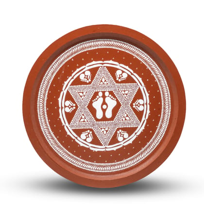Wall Plate Auspicious Footprint Design