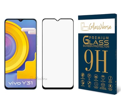 GlassVerse Anti-Shatter Tempered Glass For Vivo Y31 Smartphone (Pack of 1) With Free Installation Kit Full Screen Protector If Received Damaged-6.58 Inch GlassVerse Anti-Shatter Tempered Glass For Vivo Y31 Smartphone (Pack of 1) With Free Installation Ki