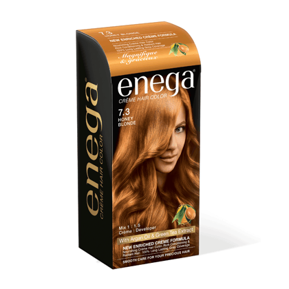 Enega nourishing no ammonia honey blonde cream hair color with argon oil& green tea extract 150ml