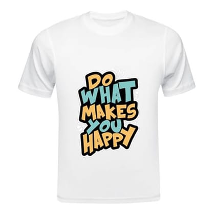 TERA MERA GIFT, Motivational Graphic T-Shirt, Unisex Round Neck, Half Sleeve, White, T1