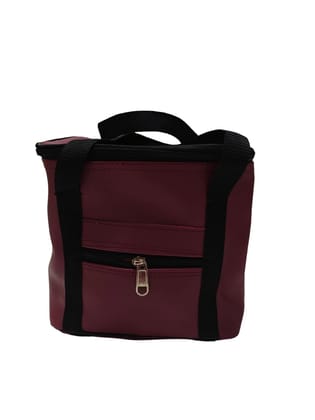 Wine Red Insulated Lunch Bag - Stylish & Durable