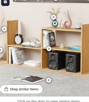 Adjustable Engineered Wood Bookshelf Storage Rack | Multipurpose DIY Display Stand for Living Room, Bedroom, Office | Light Oak | 121x61x24cm |