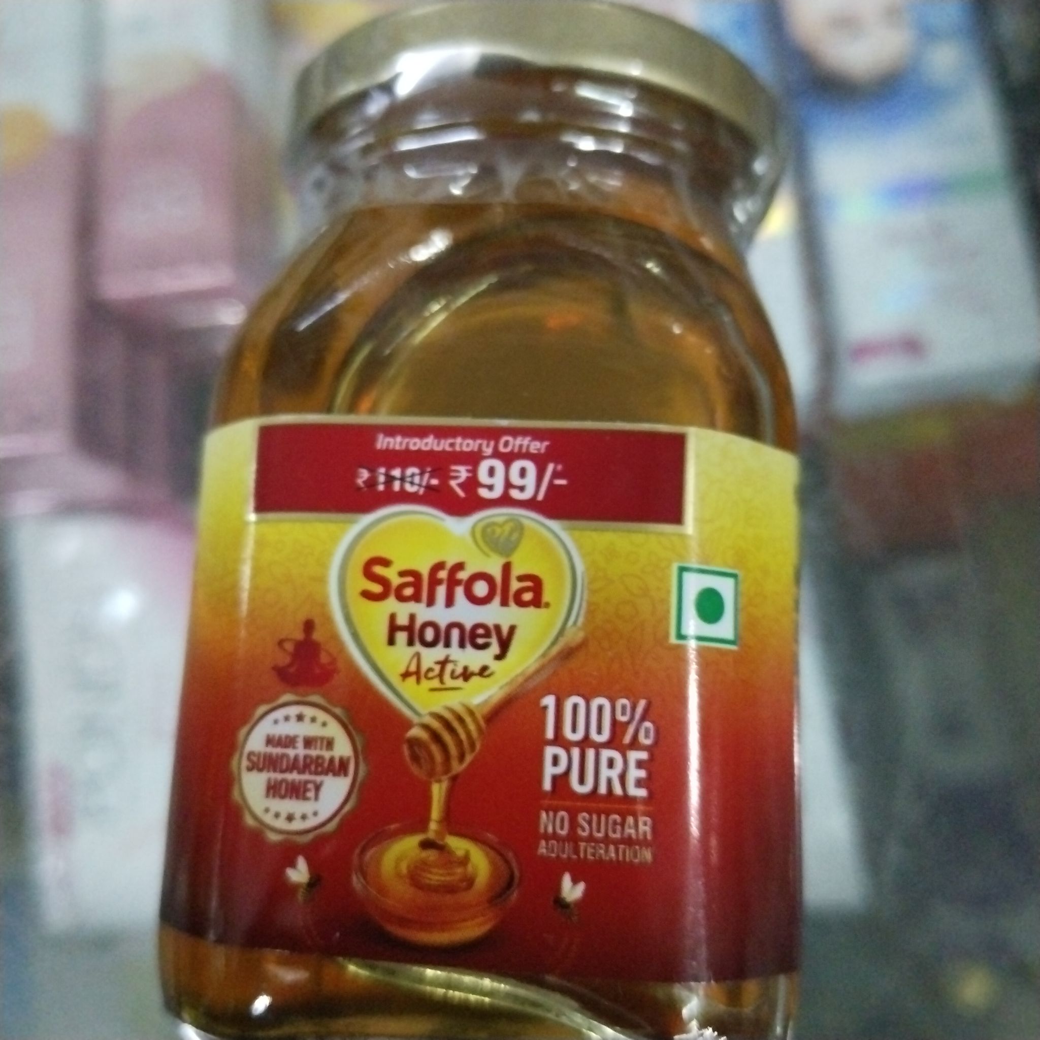 Saffola honey active 100% pure 