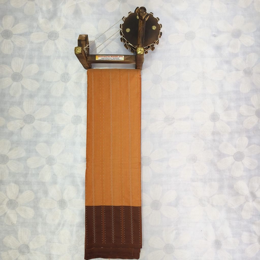 Aarani Silk Saree with Blouse - Orange