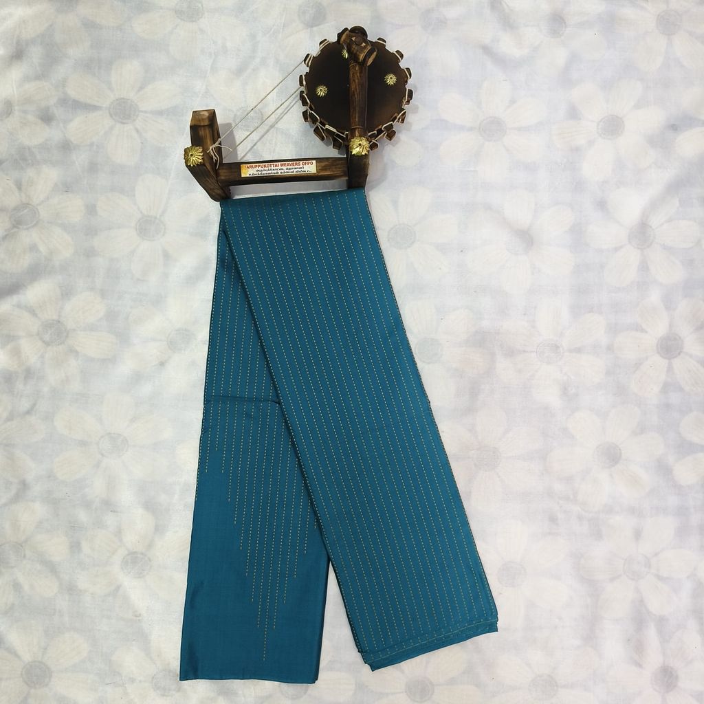 Aarani Silk Saree with Blouse - Sky Blue