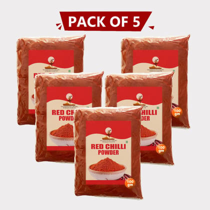 Red Chilli Powder (100 gm) pack of 5