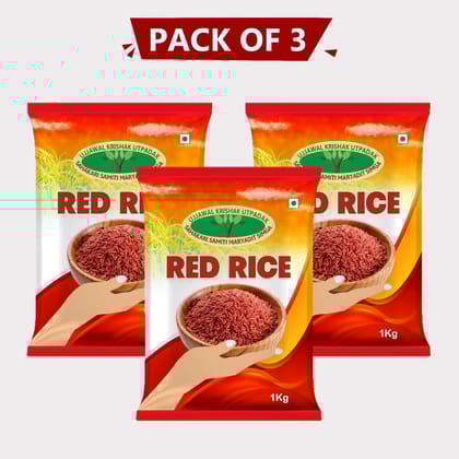 Red Rice (1 kg) pack of 3