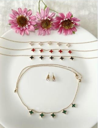 Silver/Gold/Rose Gold Plated Choker Necklace- NK 2461