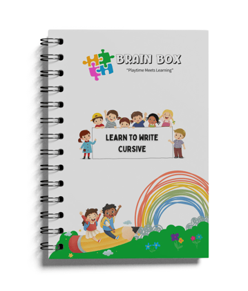 Cursive - Learn To Write | Handwriting Practicing Notebook | Calligraphy | Regular Version | Brainbox India |