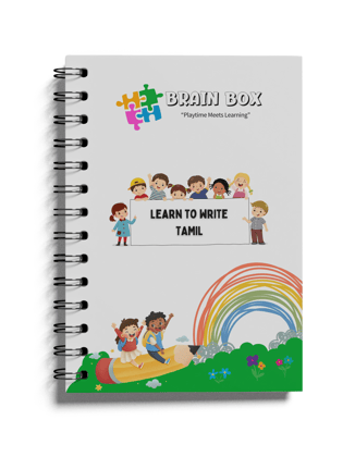 Tamil- Learn To Write | Handwriting Practicing Notebook | Calligraphy | Regular Version | Brainbox India |