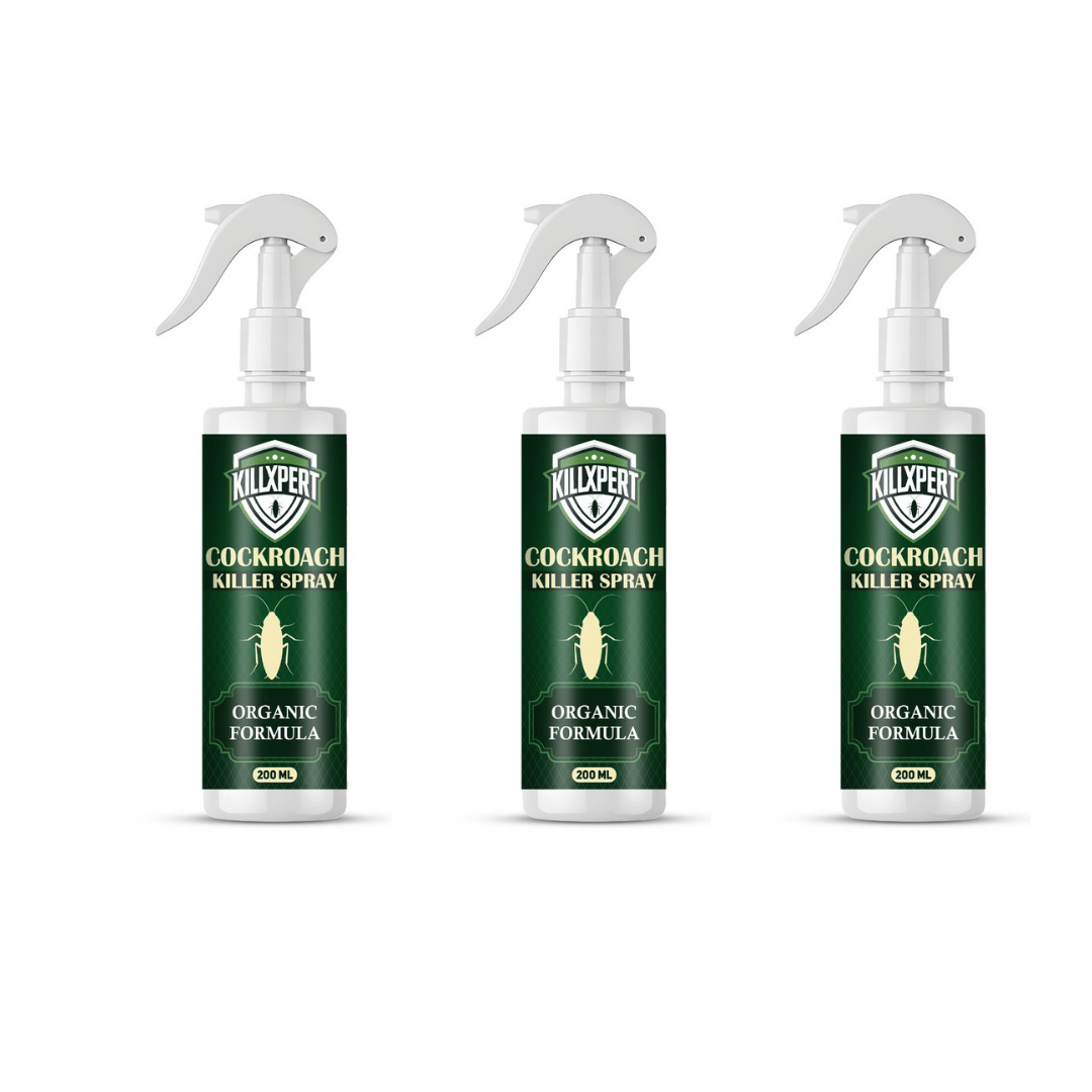KillXpert 200 ml Fast-Action Cockroach Insecticide Spray – Long‑Lasting Residual Effect pack of 3