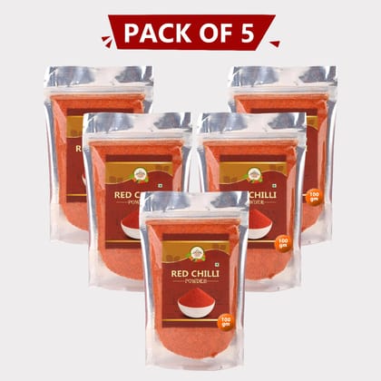 Red Chilli Powder (100 gm) Pack of 5