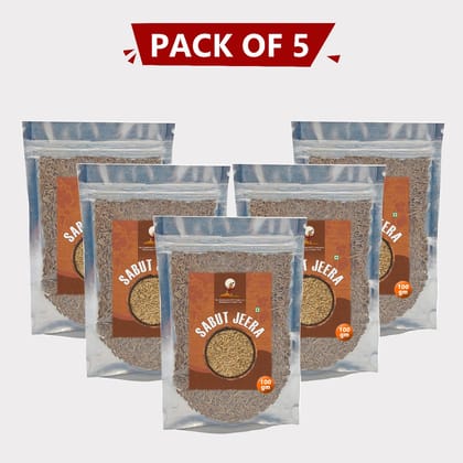 Sabut Jeera (Cumin), 100 gm Pack of 5