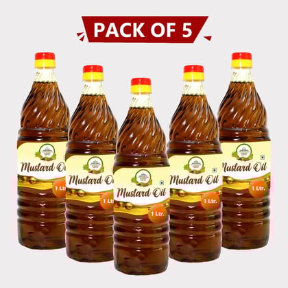 Mustard Oil (1 ltr), pack of 5