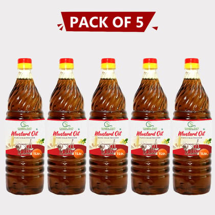 Mustard Oil, 1 Litre pack of 5