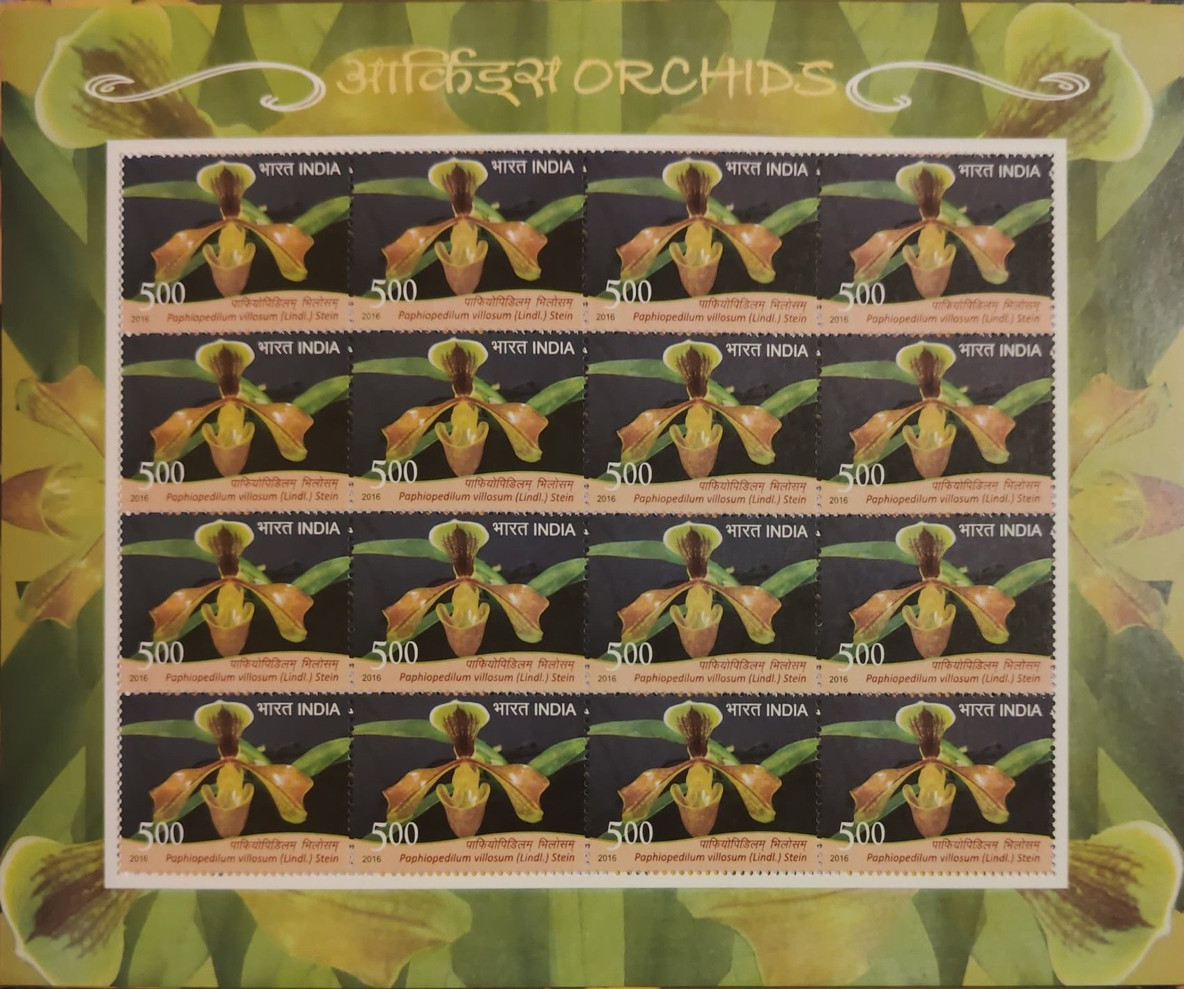 Shobhaphila's Indian Orchid Sheetlet (8th Aug 2016 )( 6 Sheets)