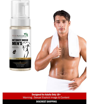 7 days Men's Intimate Wash 100 Pcs